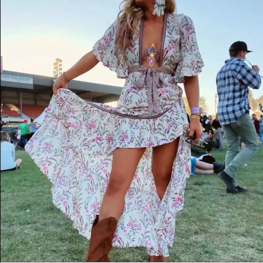 Boho Gypsy Cut Out Dress